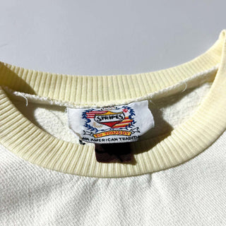 80's STRIPES バイカラー コットン スウェットシャツ