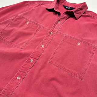 80's WOOL RICH 後染め 切替 ダブルポケット S/S シャツ