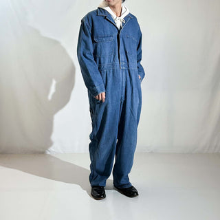 80's～ ダブルジップ デニム オールインワン