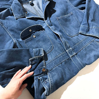 80's～ ダブルジップ デニム オールインワン