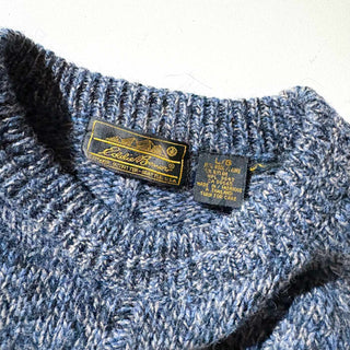 80's～90's Eddie Bauer メランジ ウール ニット セーター