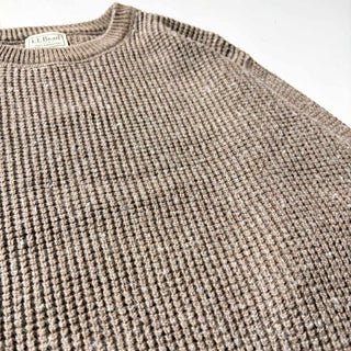 ～00's L.L.Bean コットン×ウール ネップ ニット セーター
