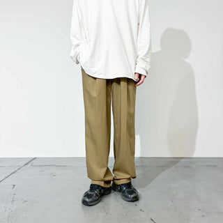 80's～90's HART SCHAFFNER & MARX "PURE VIRGIN WOOL" 3タック スラックス