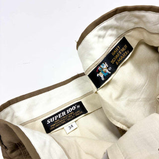 80's～90's HART SCHAFFNER & MARX "PURE VIRGIN WOOL" 3タック スラックス