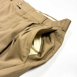 80's～90's HART SCHAFFNER & MARX "PURE VIRGIN WOOL" 3タック スラックス