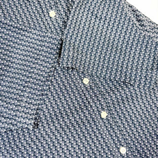80's～90's KENNINGTON コットン 総柄 3点留め S/S シャツ
