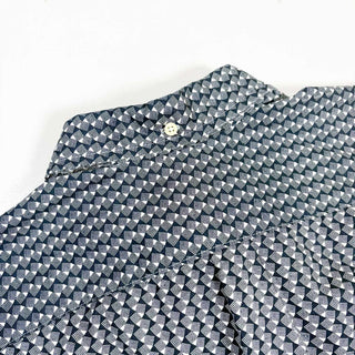 80's～90's KENNINGTON コットン 総柄 3点留め S/S シャツ
