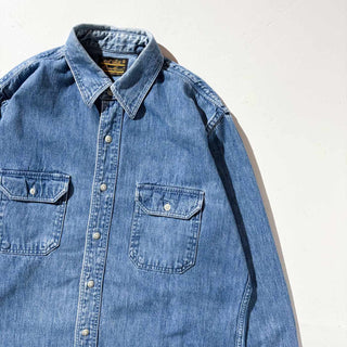 80's～90's "MADE IN USA" Eddie Bauer デニム L/S シャツ