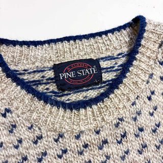 80's～90's "MADE IN USA" PINE STATE バーズアイ ウール ニット セーター