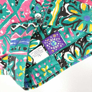80's～90's PRO SPIRIT コットン 総柄 S/S シャツ