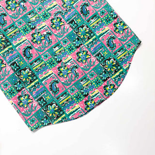 80's～90's PRO SPIRIT コットン 総柄 S/S シャツ