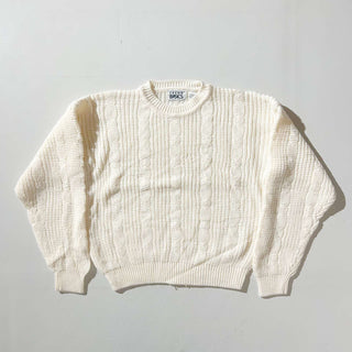 80's～90's TREND BASICS アクリル アランニット風 セーター
