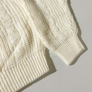 80's～90's TREND BASICS アクリル アランニット風 セーター