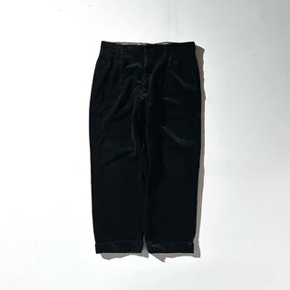 80's～90's ブラック ベロア 3タック スラックス