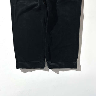 80's～90's ブラック ベロア 3タック スラックス