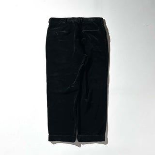 80's～90's ブラック ベロア 3タック スラックス