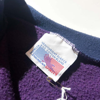 80's～90's "made in USA" AMERICAN SPIRIT 9 oz. cotton ハーフスナップ スウェットシャツ