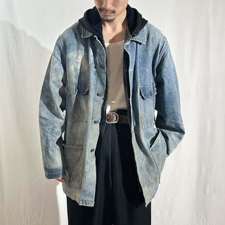 80's～90's "made in USA" Dickies ボロ デニム カバーオール ジャケット