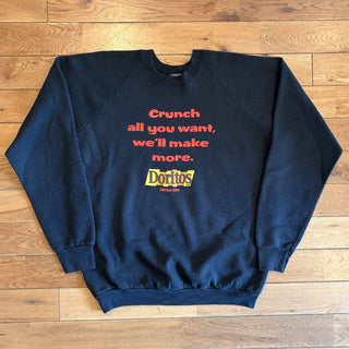 80's〜90's "made in USA" Doritos プリント ラグランスリーブ スウェット シャツ