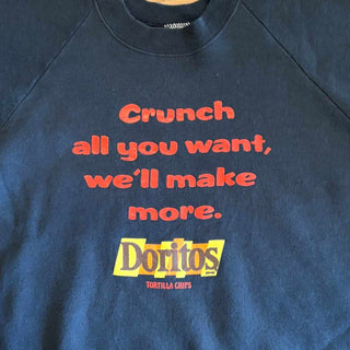 80's〜90's "made in USA" Doritos プリント ラグランスリーブ スウェット シャツ
