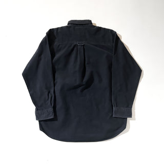 80's～90's "made in USA" ブラック WOOLRICH シャモア ボタンダウン L/Sシャツ
