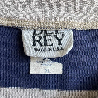80's〜 DEL REY "Made in USA" ボーダー ヘンリーネック Tシャツ