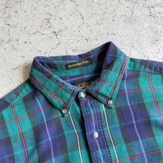 80's〜 EDDIE BAUER "Bainbridge Flannel" チェック ライトネル L/S シャツ