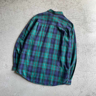 80's〜 EDDIE BAUER "Bainbridge Flannel" チェック ライトネル L/S シャツ