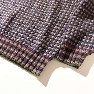 80's～ Eddie Bauer ポップコーン柄 シェットランド ウールニット セーター