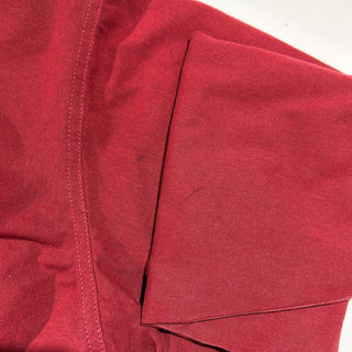 80's～ L.L.Bean バーガンディ レザー切替 キャンバス ブルゾン ジャケット