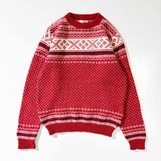80's～ "MADE IN USA" L.L.BEAN ノルディックパターン ウール ニット セーター