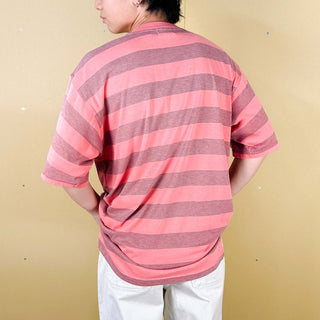 80's PB&Co ヘンリーネック 太ボーダー Tシャツ