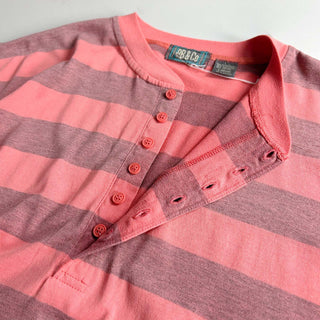 80's PB&Co ヘンリーネック 太ボーダー Tシャツ