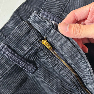 80's～ Wrangler ブラック コーデュロイ ワイド フレア パンツ