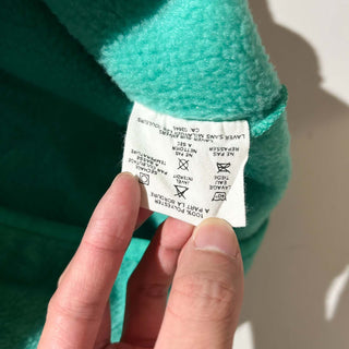 80's～ "made in USA" Patagonia ターコイズ×パープル "Beautiful Life" スナップT フリース プルオーバー ジャケット