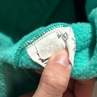 80's～ "made in USA" Patagonia ターコイズ×パープル "Beautiful Life" スナップT フリース プルオーバー ジャケット