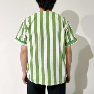 80's "made in SINGAPORE" ノーカラー パジャマ S/S シャツ