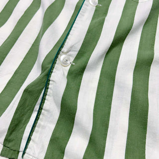 80's "made in SINGAPORE" ノーカラー パジャマ S/S シャツ