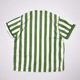 80's "made in SINGAPORE" ノーカラー パジャマ S/S シャツ