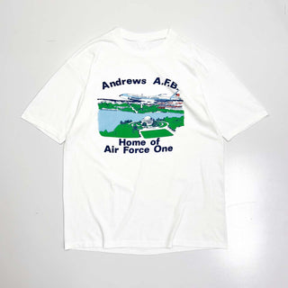 80's "made in USA" Andrews A.F.B プリントTシャツ