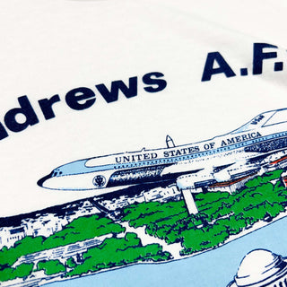 80's "made in USA" Andrews A.F.B プリントTシャツ