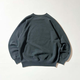 80's "made in USA" BASSETT-WALKER フェード フロッキープリント スウェット シャツ