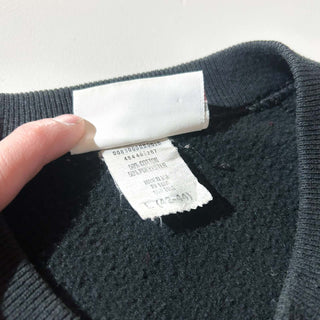 80's "made in USA" BASSETT-WALKER フェード フロッキープリント スウェット シャツ