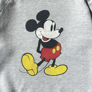 80's "made in USA"  DISNEY ミッキー プリント スウェットシャツ