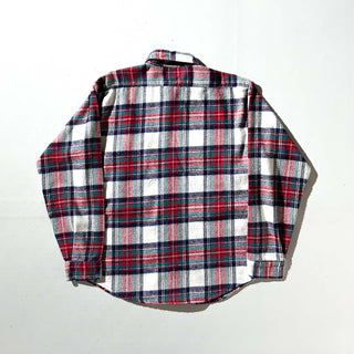 80's "made in USA" FIVE BROTHER チェック L/S ネルシャツ(レッド×グリーン×ホワイト)