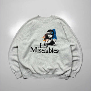 80's "made in USA" FRUIT OF THE LOOM "LES MISERABLES" プリント スウェット