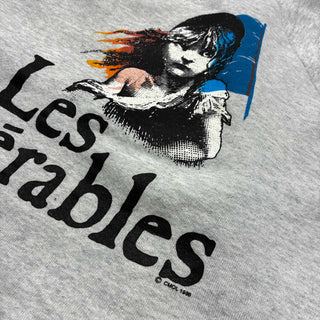 80's "made in USA" FRUIT OF THE LOOM "LES MISERABLES" プリント スウェット