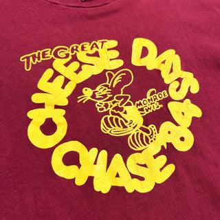 80's "made in USA" HANES "CHEESE DAYS" 両面プリントTシャツ