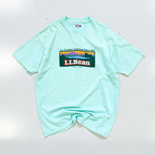 80's "made in USA" Hanes "L.L.Bean" ロゴプリント Tシャツ