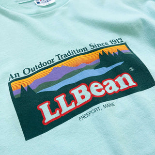 80's "made in USA" Hanes "L.L.Bean" ロゴプリント Tシャツ
